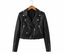 Women's Genuine Sheep Leather Moto Jacket – Cropped Black Biker Jacket