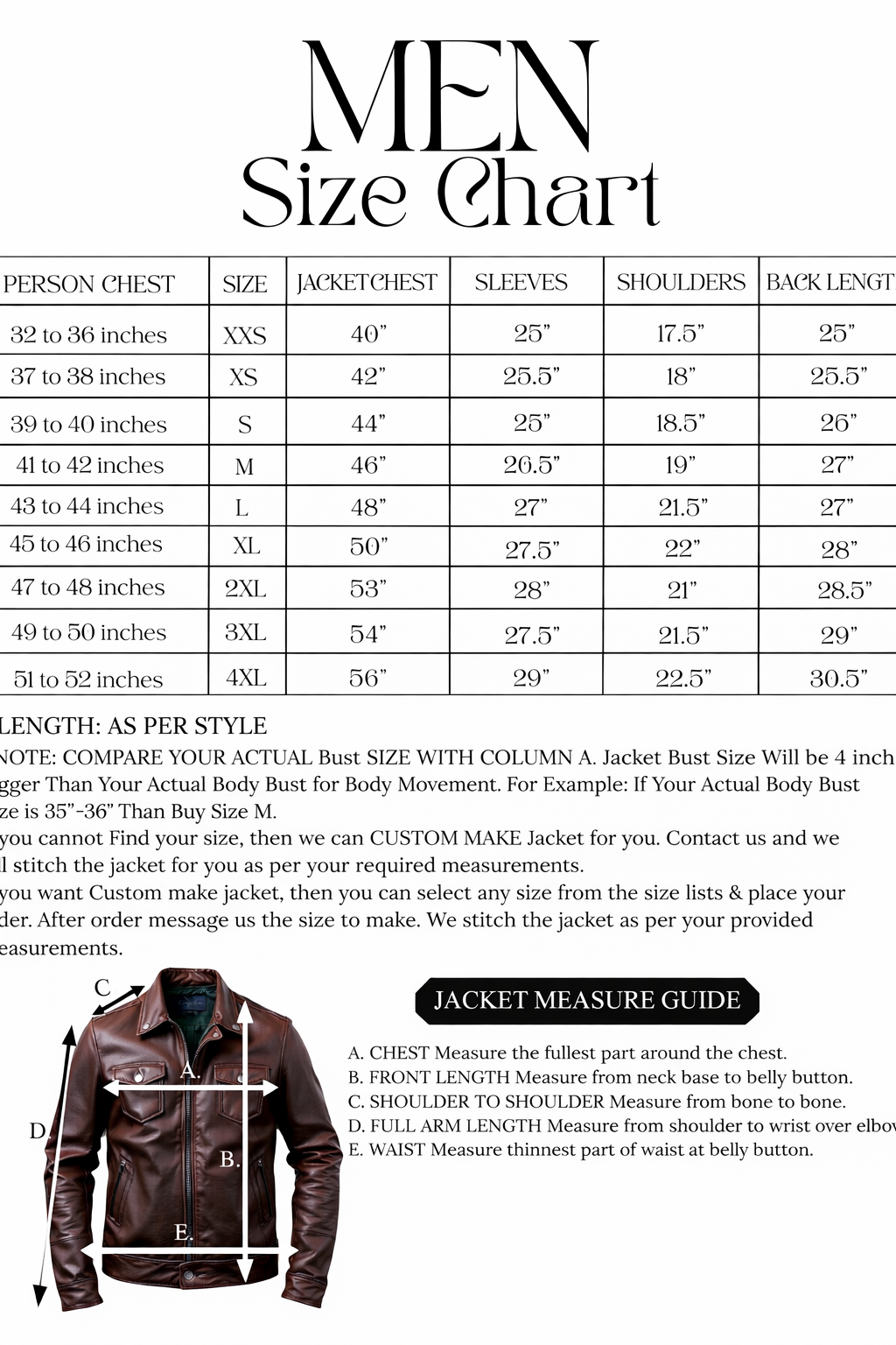 Handmade Men Black Leather Coat Faux Fur Collar  Jacket Faux or Real Sheep Leather XXS-5XL.