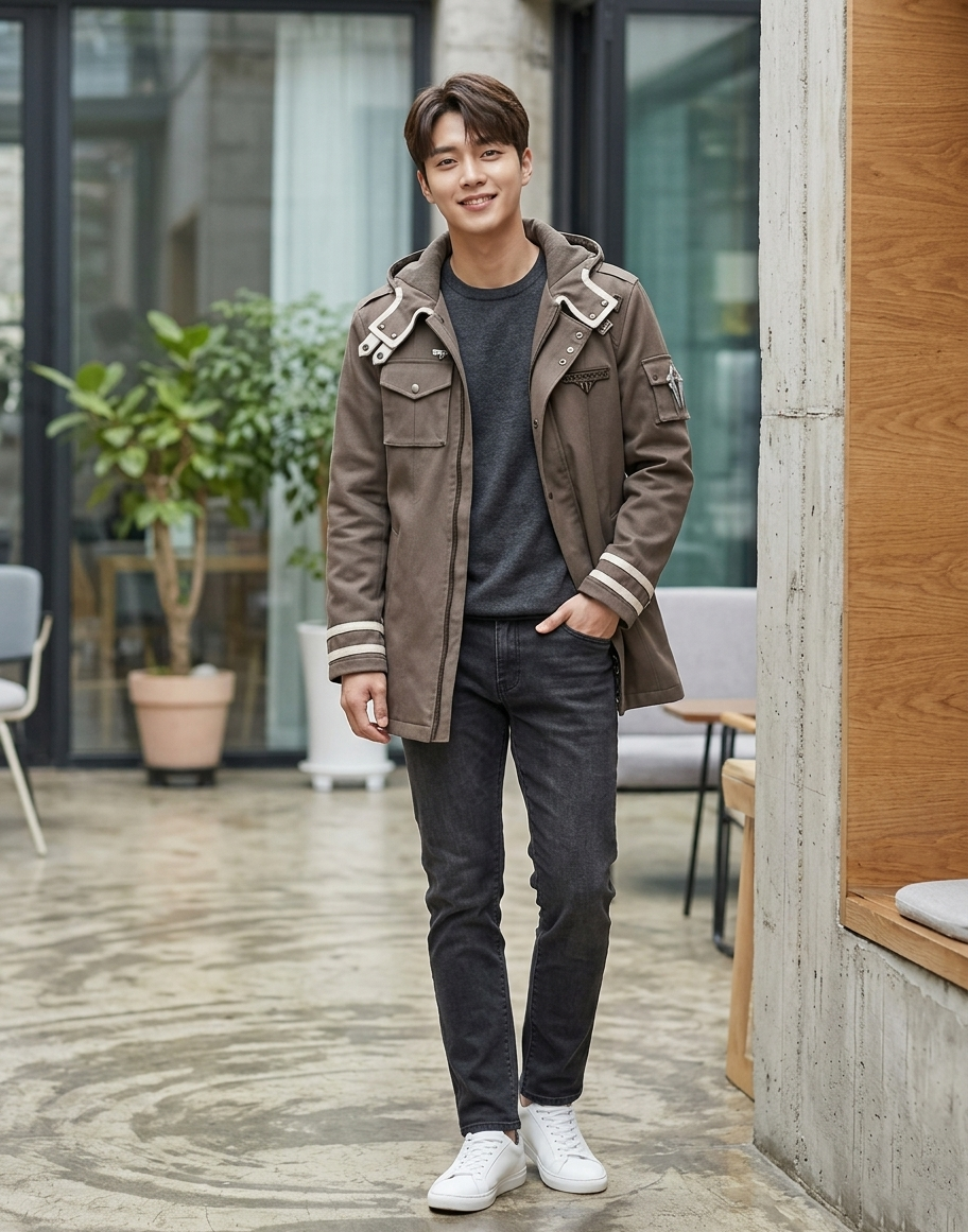 Sung Jin-Woo GrayGrayGray Hooded Jacket | Solo Leveling Anime Cosplay