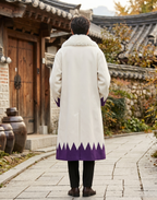 Lord Abel Inspired Wool Shearling Cosplay Coat | Mashle Anime Costume.