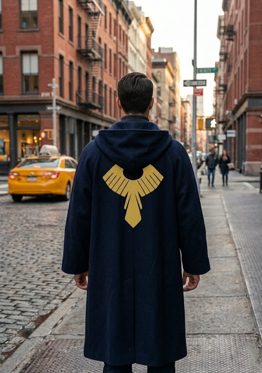 Mashle Anime Coat: Handmade Real Leather Cosplay Cloak.