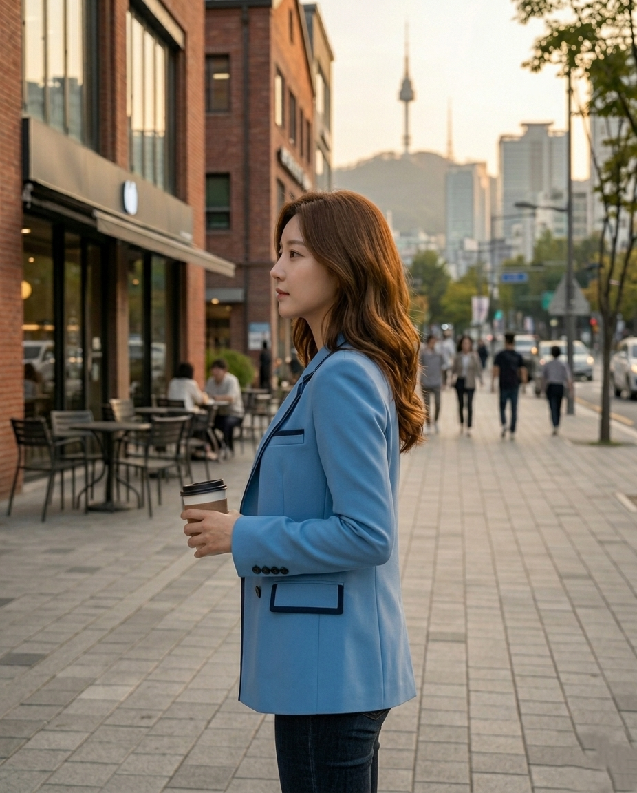 Sung Jin-Ah Solo Leveling Inspired Blue Blazer: Anime Cosplay Jacket.
