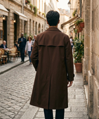Agito Inspired Brown Trench Coat - Mashle Anime Cosplay Outerwear.
