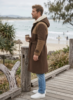 Solo Leveling Brown Wool Trench Coat for Men | Anime Winter Outerwea