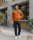 Shin Sakamoto Days Inspired Orange Bomber Jacket | Anime Streetwear