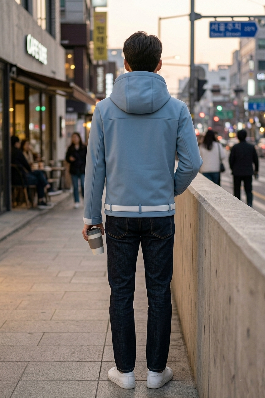 Sung Jin-Woo Light Blue Jacket | Solo Leveling Anime Streetwear Hoodie