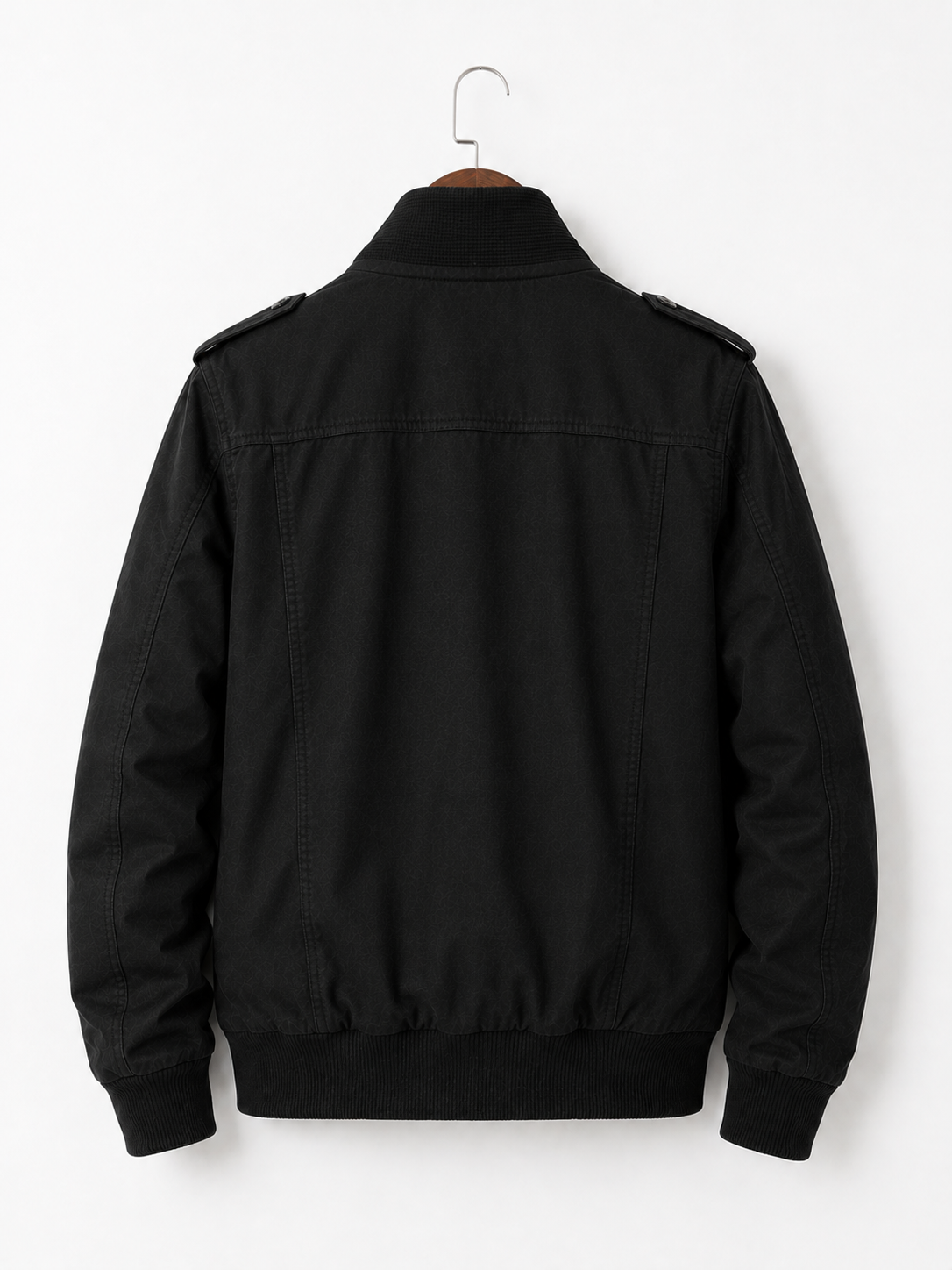 Men's Cotton Bomber Jacket – Black Military Style Field Jacket
