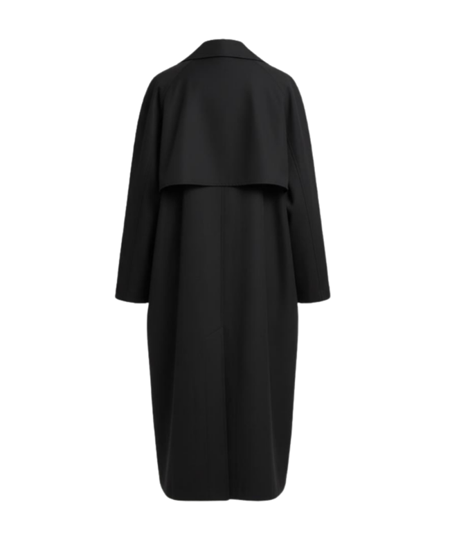 Shishiba Inspired Black Trench Coat – Long Oversized Anime Style Coat | Unisex Streetwear & Cosplay Outerwear Main Image