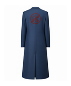 Kaldo Blue Wool Coat | Mashle Anime Cosplay Trench Overcoat