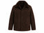 Men's Dark Brown Teddy Coat – Wool with Faux Fur Collar