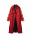 Mashle Anime Cosplay Trench Coat: Red Long Coat with Gold Sleeves.