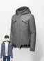 Solo Leveling Sung Jin-Woo Grey Leather Hooded Jacket - Anime Cosplay.