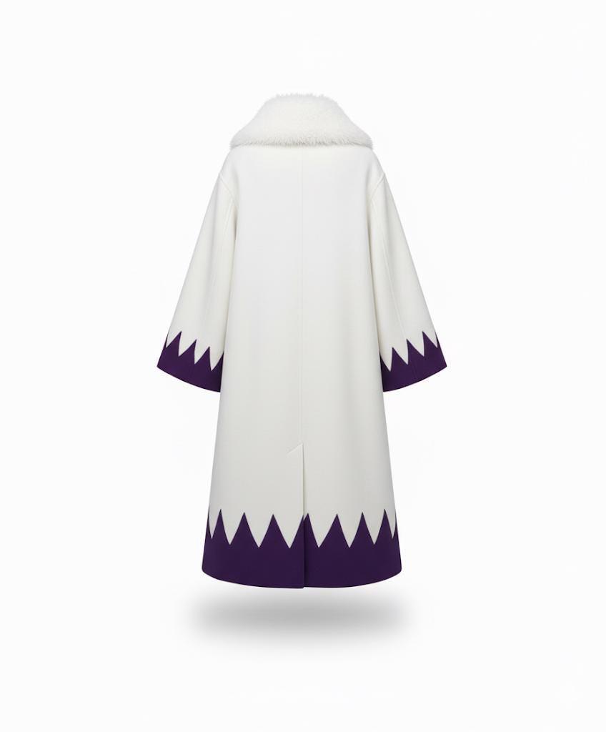 Lord Abel Inspired Wool Shearling Cosplay Coat | Mashle Anime Costume.