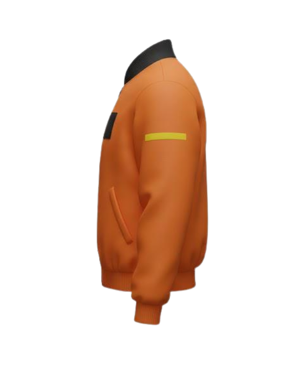 Shin Sakamoto Days Inspired Orange Bomber Jacket | Anime Streetwear