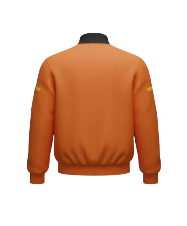 Shin Sakamoto Days Inspired Orange Bomber Jacket | Anime Streetwear
