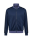 Sung Jin-Woo Navy Track Jacket | Solo Leveling Two-Stripe Cotton Jacket