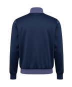 Sung Jin-Woo Navy Track Jacket | Solo Leveling Two-Stripe Cotton Jacket